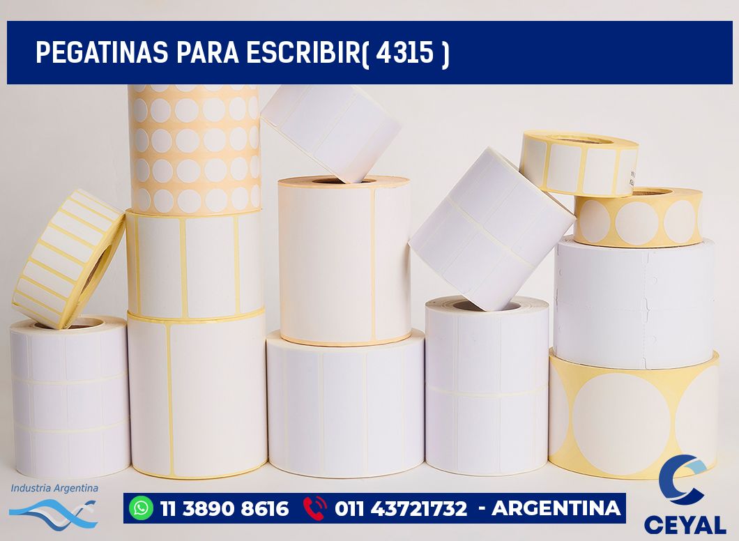 PEGATINAS PARA ESCRIBIR( 4315 )