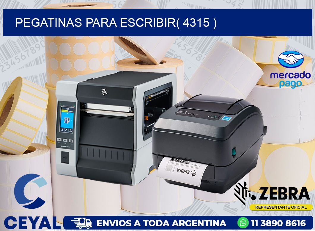 PEGATINAS PARA ESCRIBIR( 4315 )