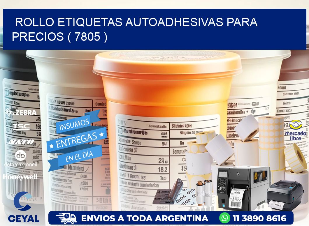 ROLLO ETIQUETAS AUTOADHESIVAS PARA PRECIOS ( 7805 )