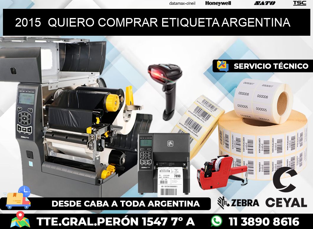 2015 QUIERO COMPRAR ETIQUETA ARGENTINA
