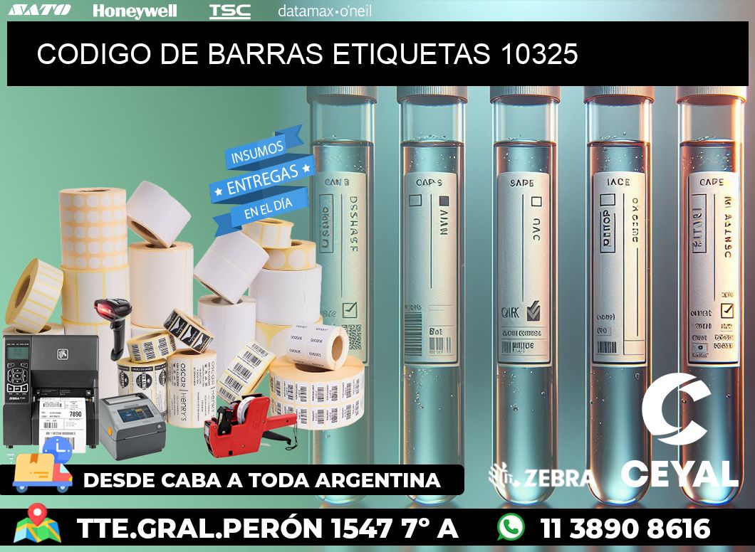CODIGO DE BARRAS ETIQUETAS 10325