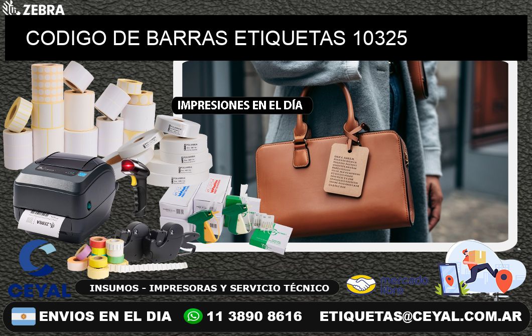 CODIGO DE BARRAS ETIQUETAS 10325