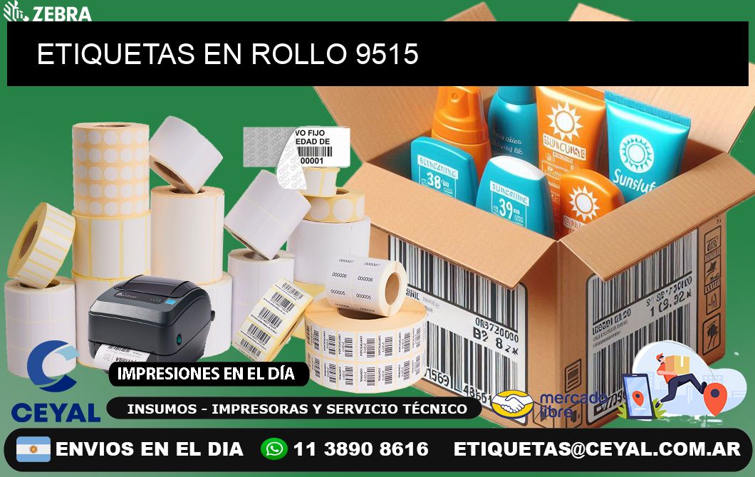 ETIQUETAS EN ROLLO 9515