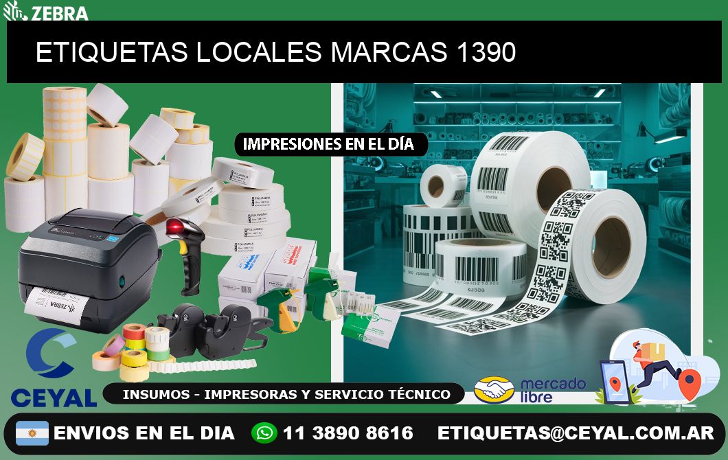 ETIQUETAS LOCALES MARCAS 1390