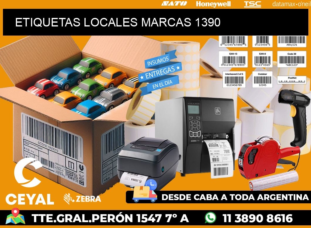 ETIQUETAS LOCALES MARCAS 1390
