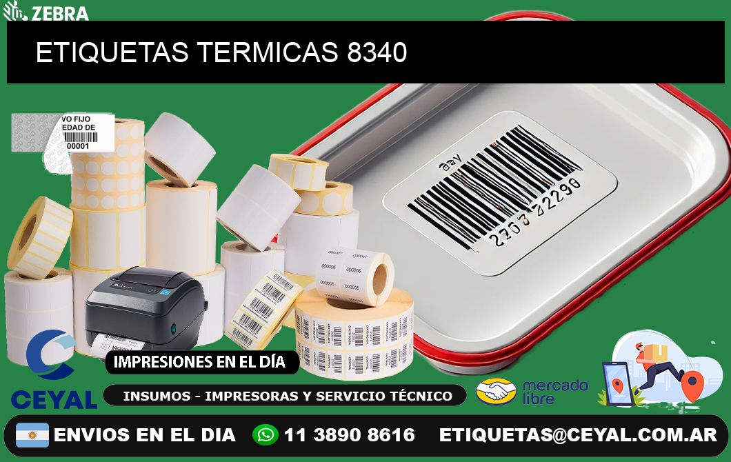 ETIQUETAS TERMICAS 8340