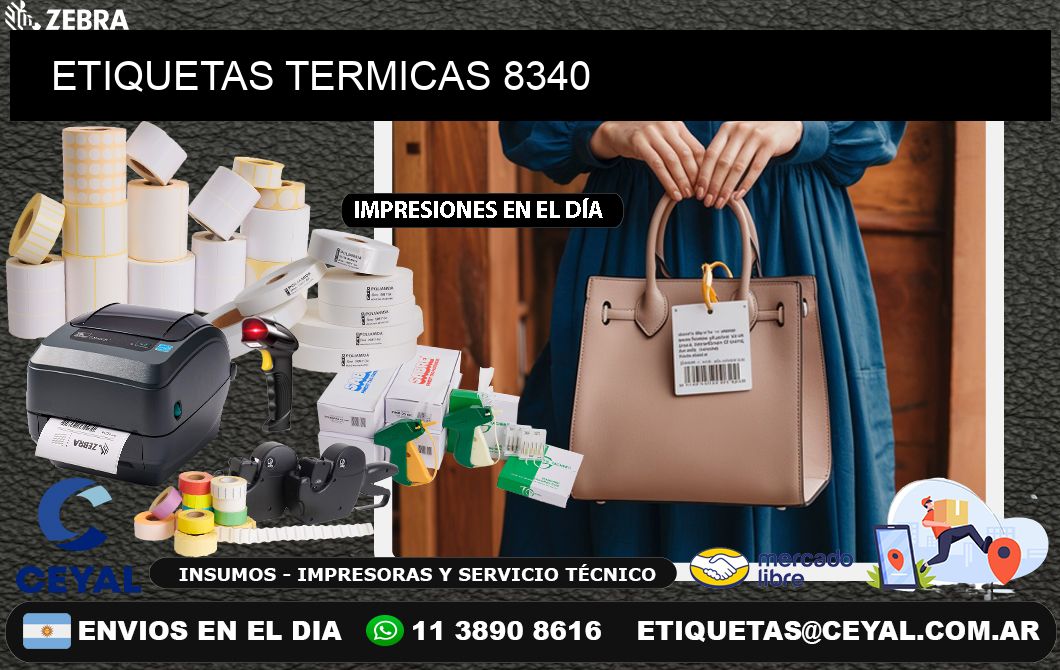 ETIQUETAS TERMICAS 8340