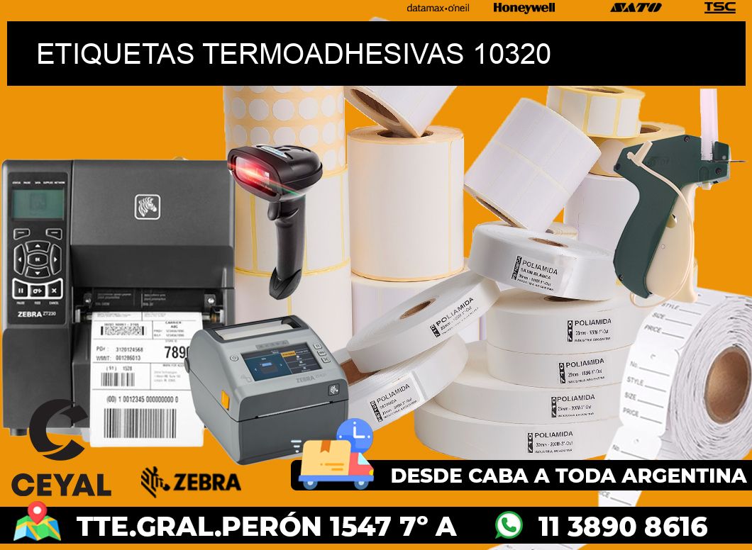ETIQUETAS TERMOADHESIVAS 10320