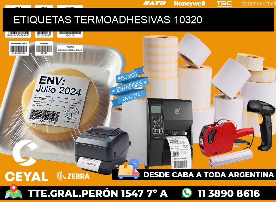 ETIQUETAS TERMOADHESIVAS 10320
