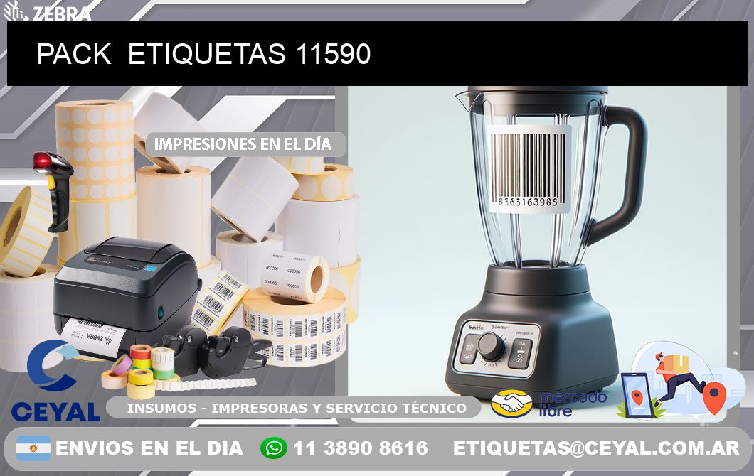 PACK  ETIQUETAS 11590