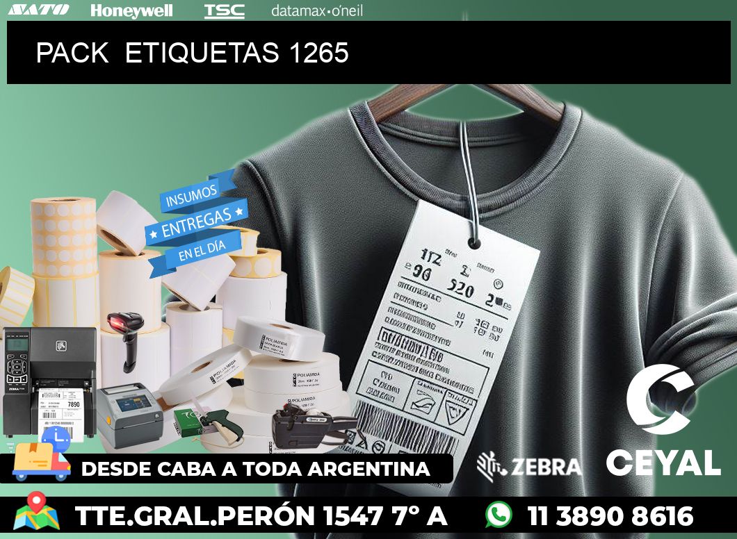 PACK ETIQUETAS 1265