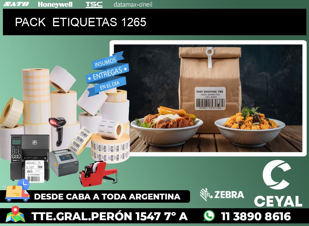 PACK ETIQUETAS 1265