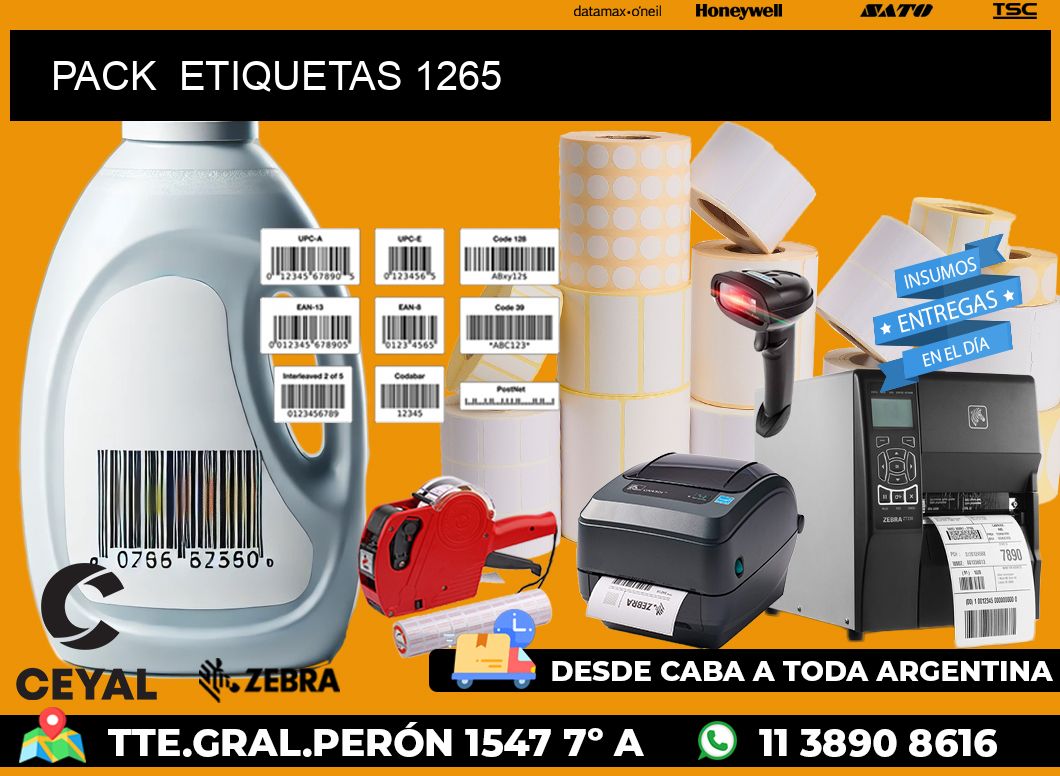 PACK ETIQUETAS 1265
