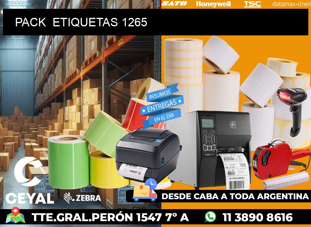 PACK ETIQUETAS 1265