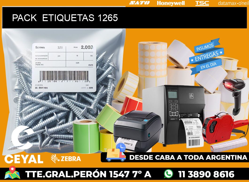 PACK ETIQUETAS 1265
