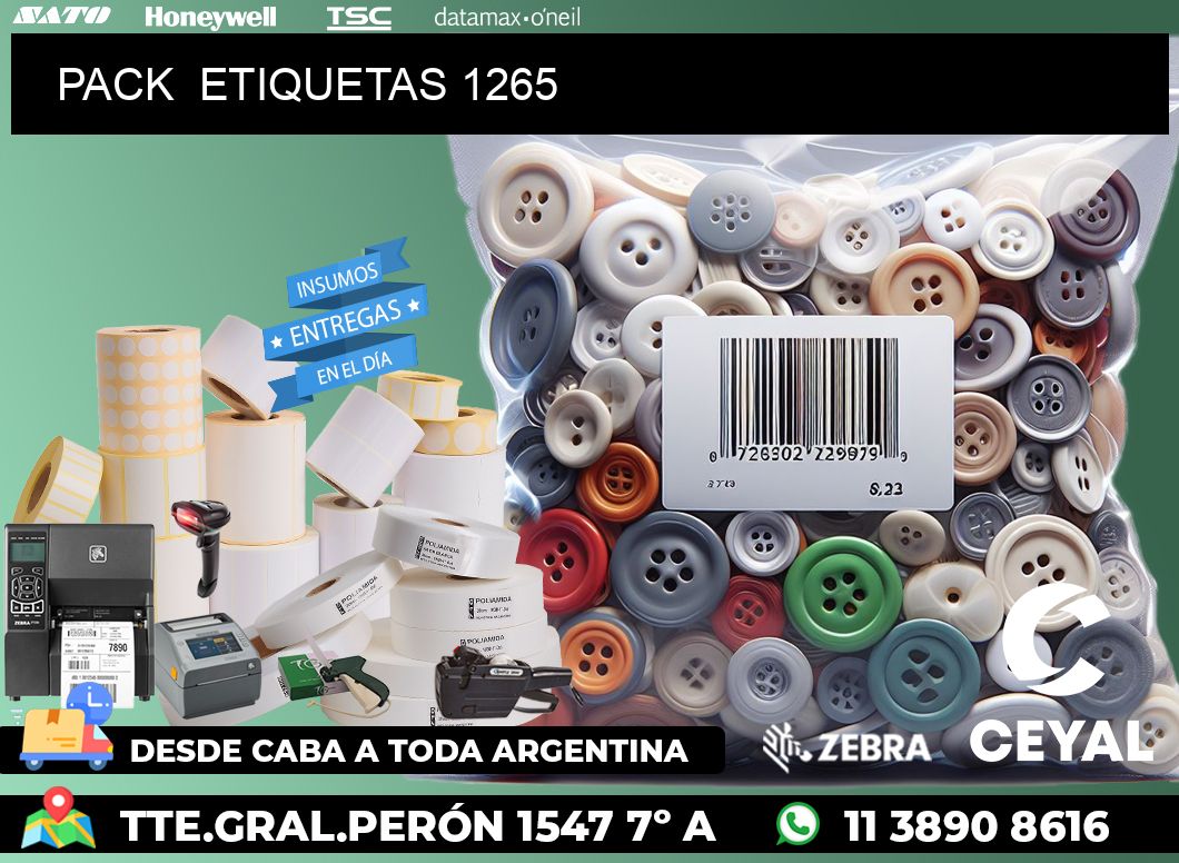 PACK ETIQUETAS 1265