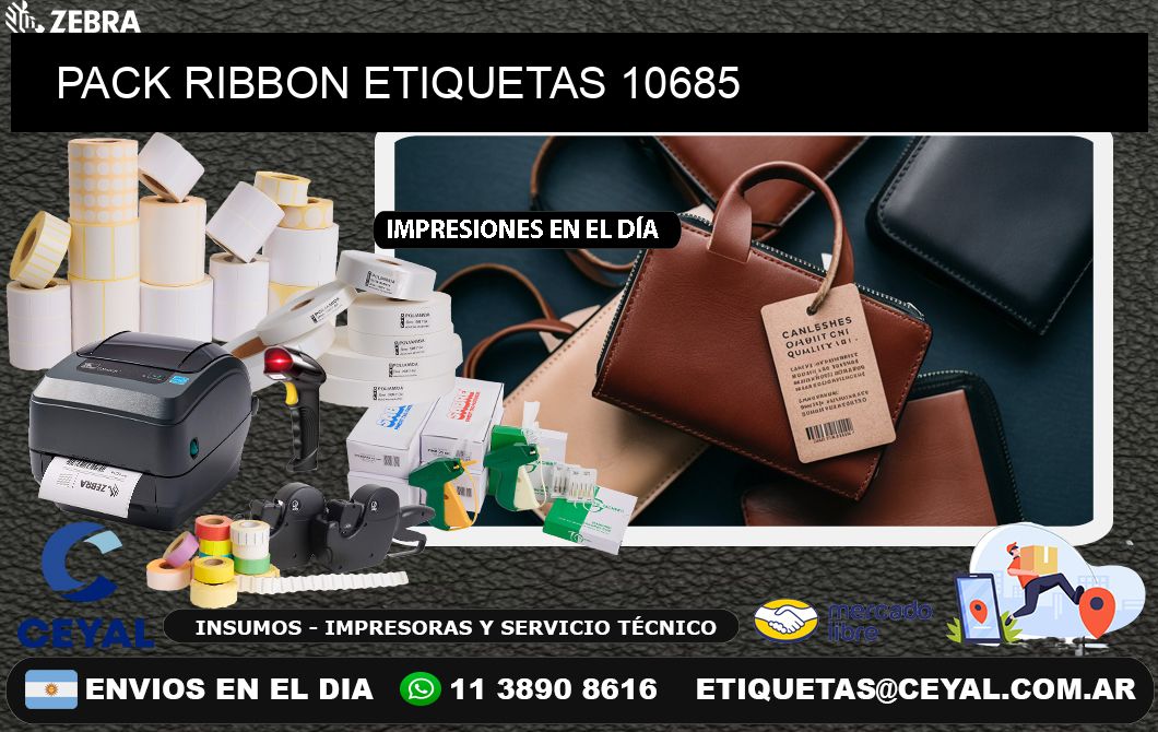 PACK RIBBON ETIQUETAS 10685