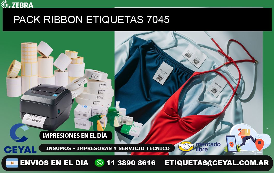 PACK RIBBON ETIQUETAS 7045