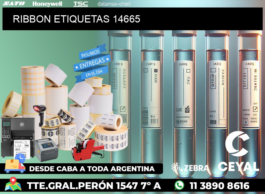 RIBBON ETIQUETAS 14665