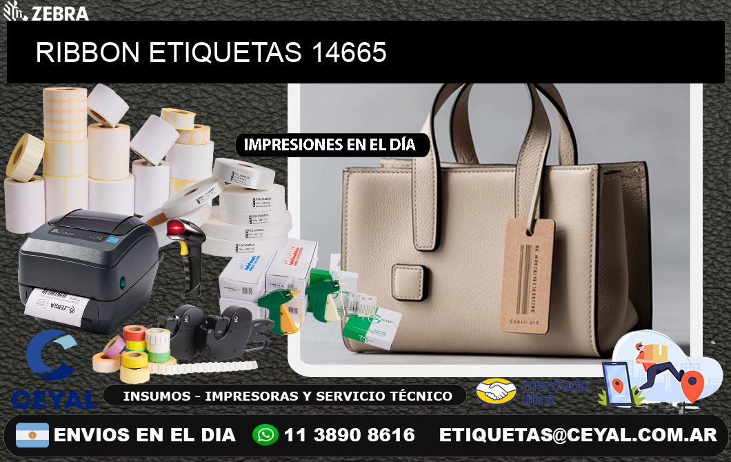 RIBBON ETIQUETAS 14665