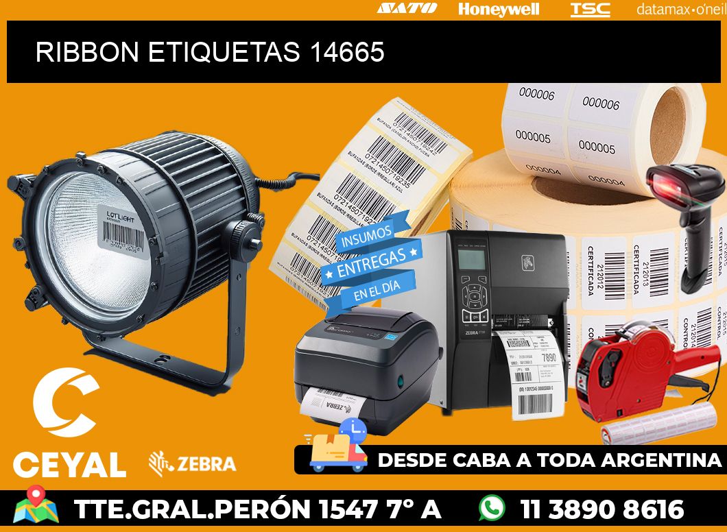 RIBBON ETIQUETAS 14665