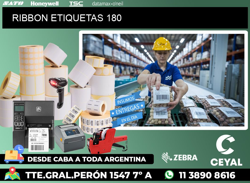 RIBBON ETIQUETAS 180
