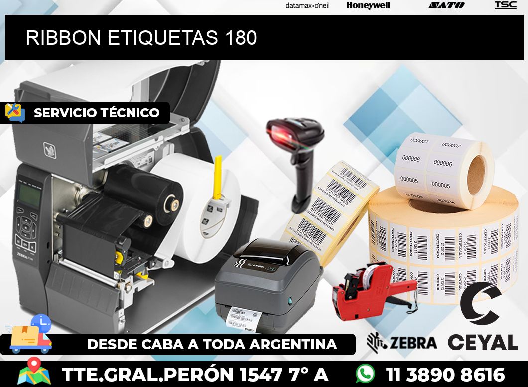 RIBBON ETIQUETAS 180