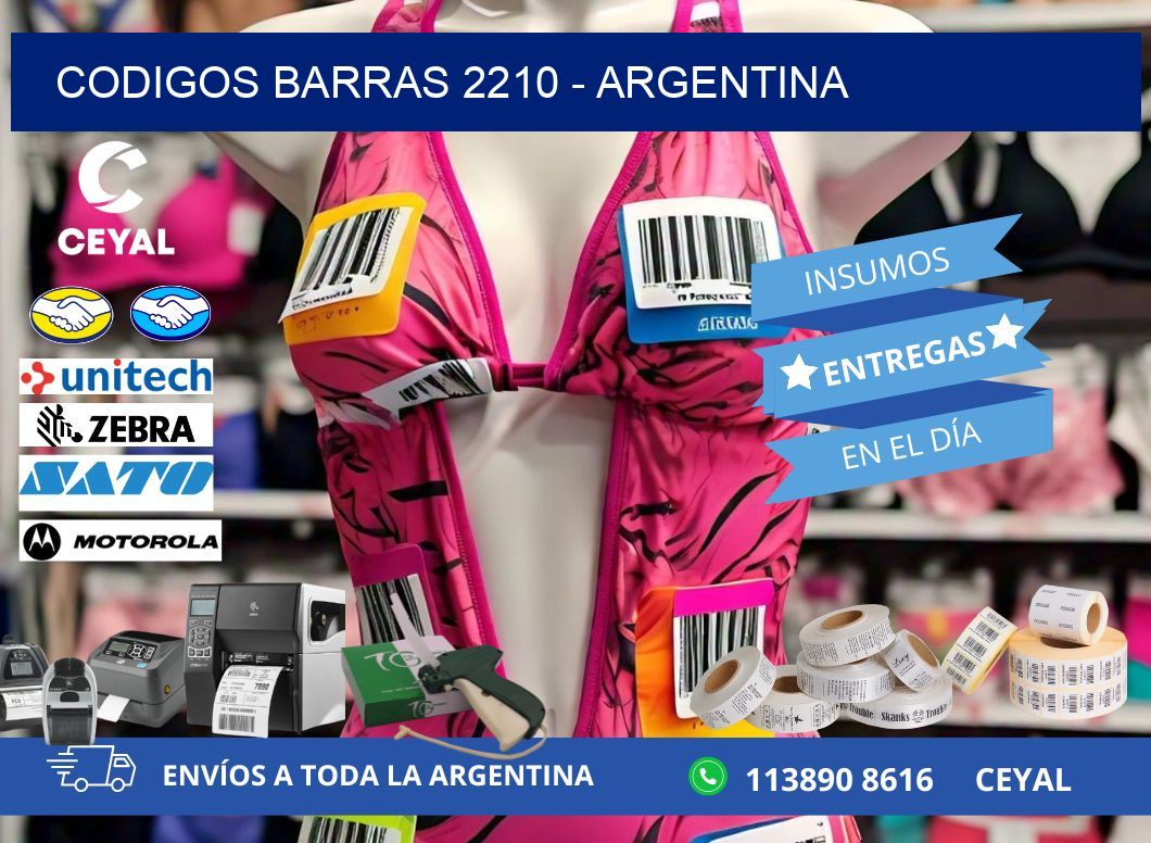 CODIGOS BARRAS 2210 - ARGENTINA