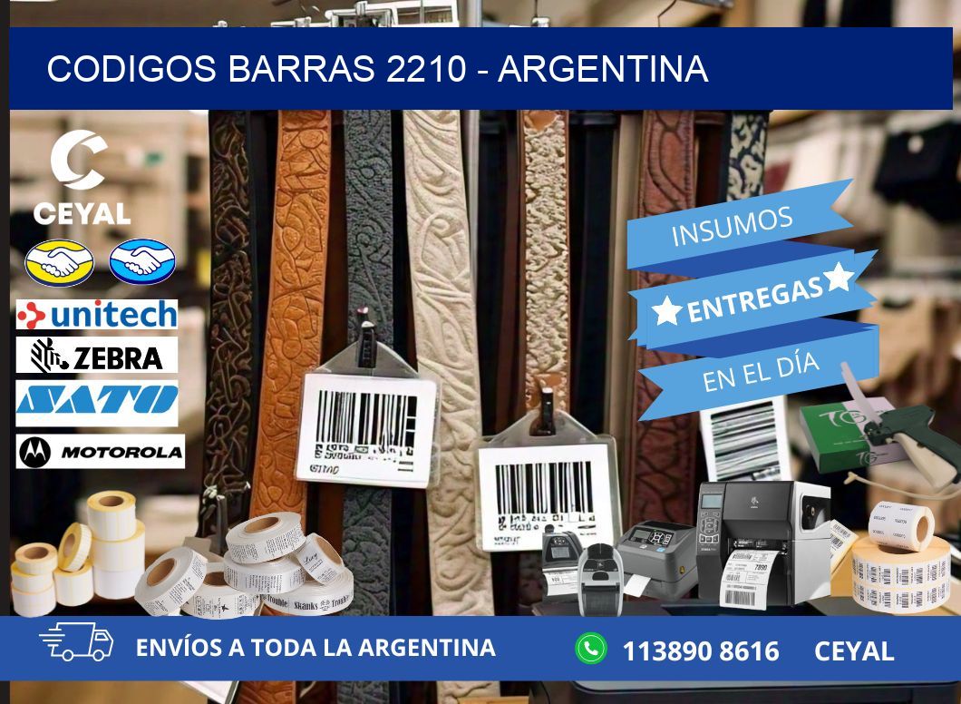 CODIGOS BARRAS 2210 - ARGENTINA