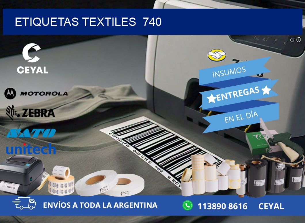 ETIQUETAS TEXTILES 740
