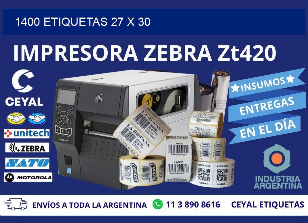 1400 ETIQUETAS 27 x 30