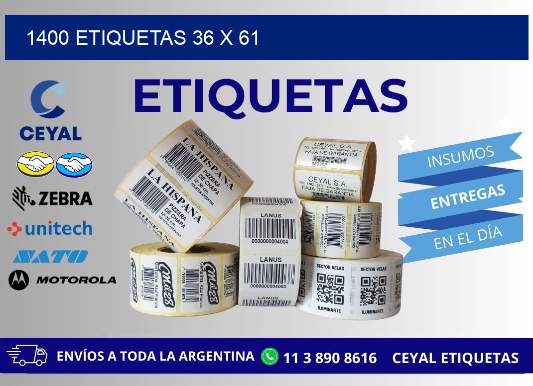 1400 ETIQUETAS 36 x 61