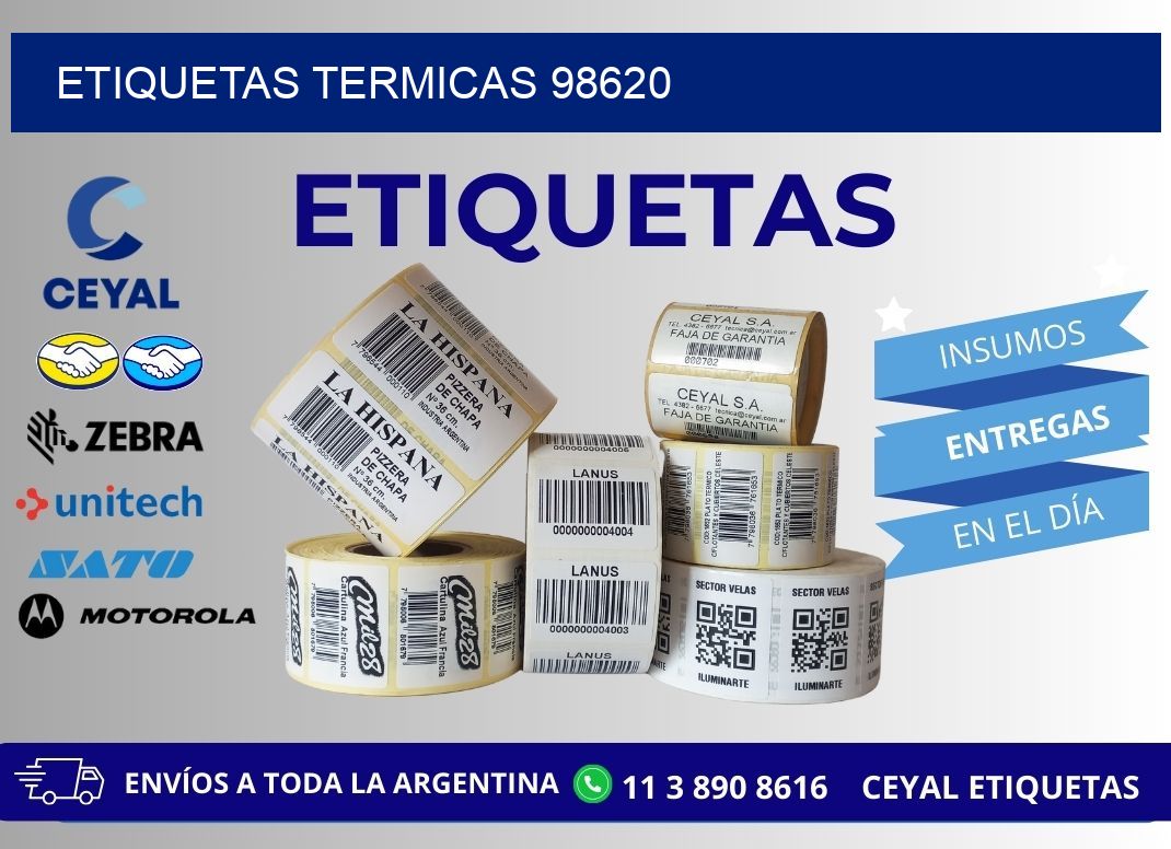 ETIQUETAS TERMICAS 98620