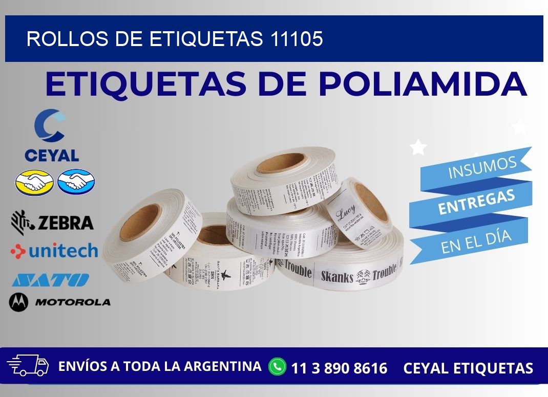 ROLLOS DE ETIQUETAS 11105