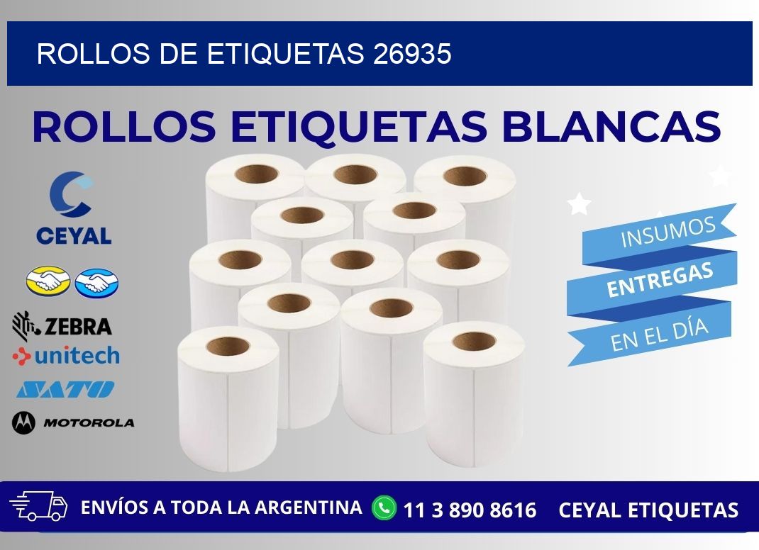 ROLLOS DE ETIQUETAS 26935