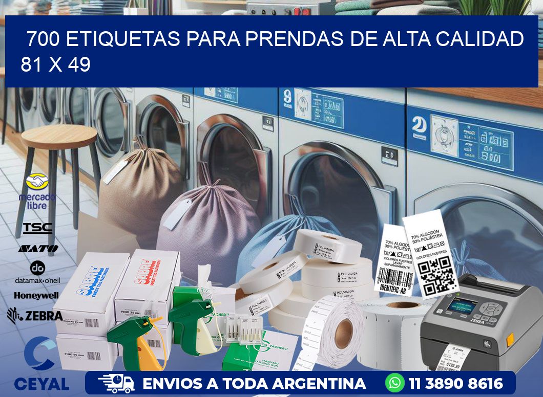 700 ETIQUETAS PARA PRENDAS DE ALTA CALIDAD 81 x 49