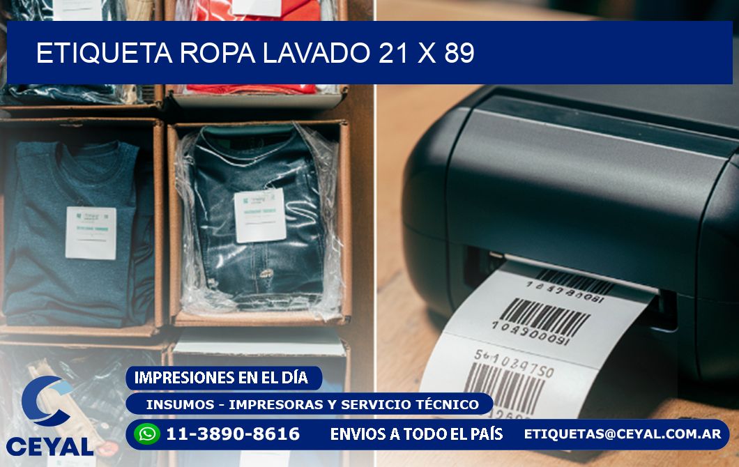 ETIQUETA ROPA LAVADO 21 x 89