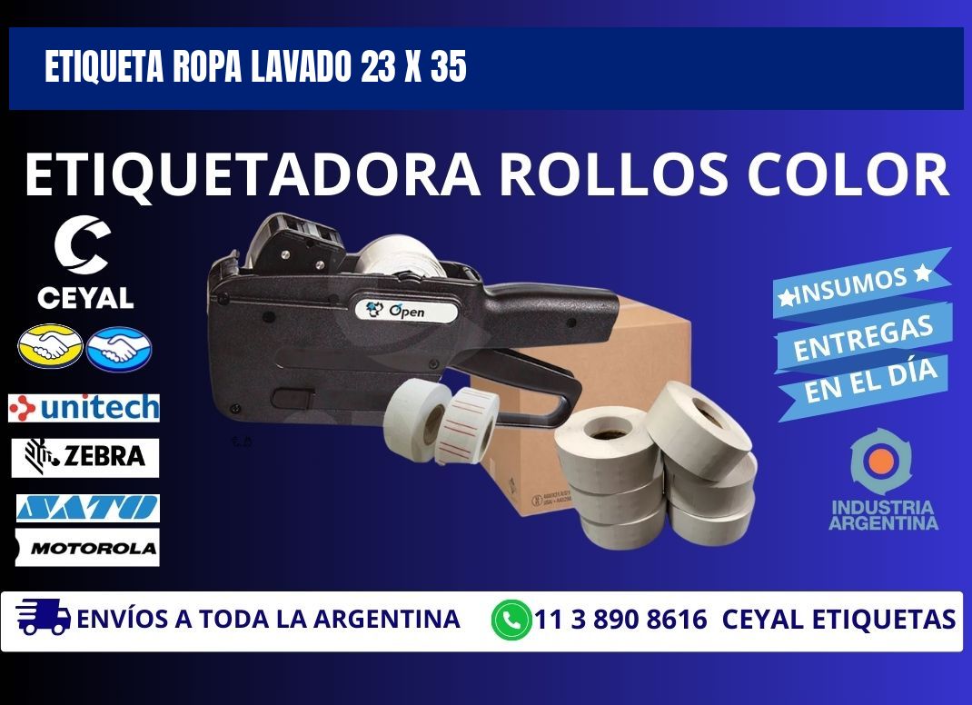ETIQUETA ROPA LAVADO 23 x 35