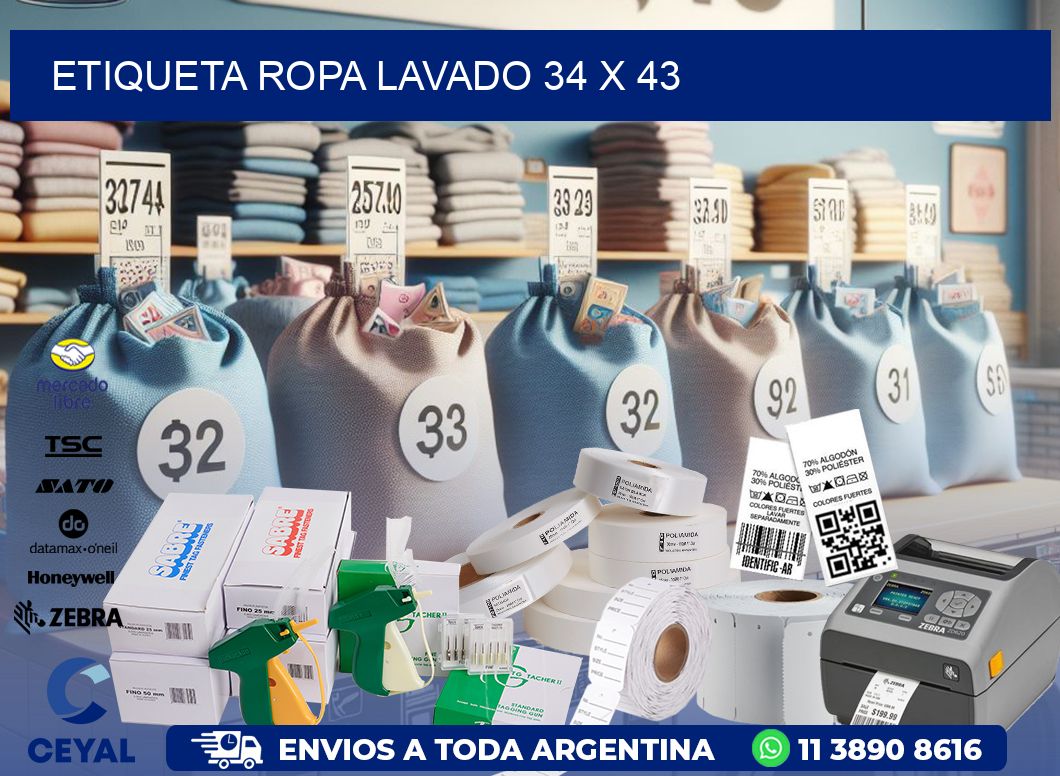 ETIQUETA ROPA LAVADO 34 x 43