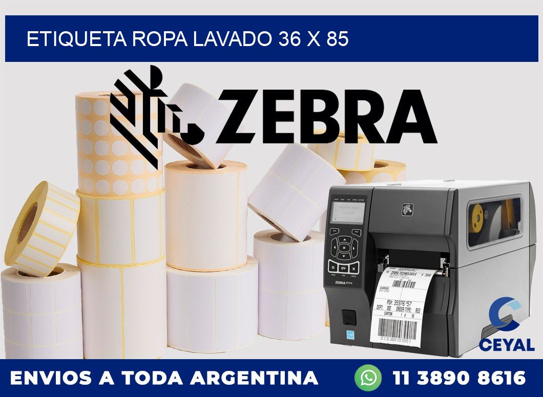 ETIQUETA ROPA LAVADO 36 x 85
