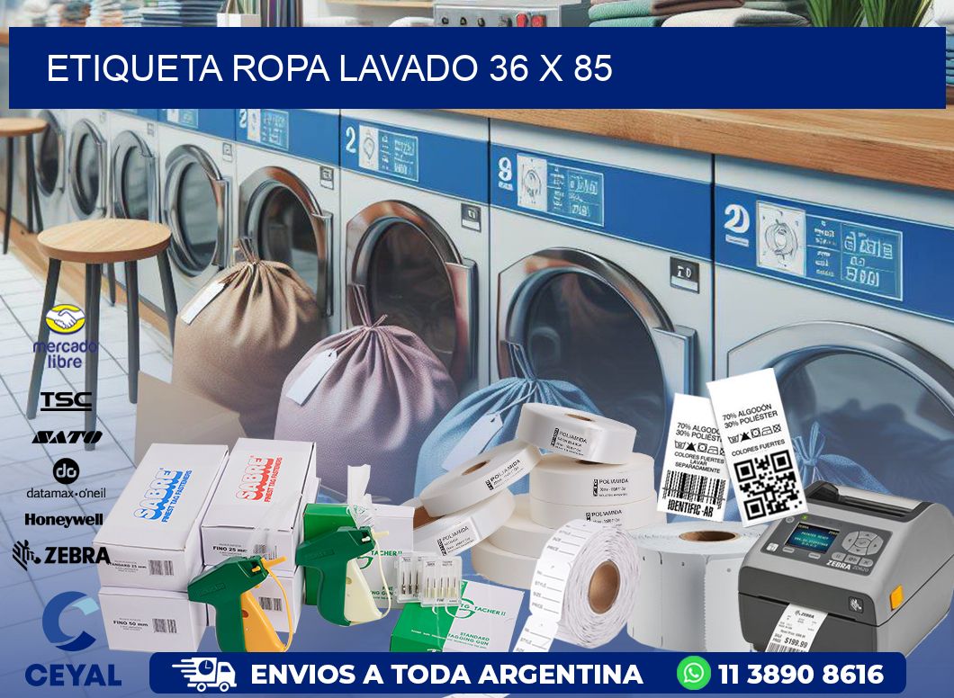 ETIQUETA ROPA LAVADO 36 x 85
