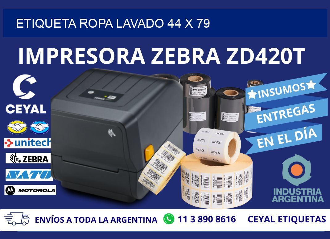 ETIQUETA ROPA LAVADO 44 x 79