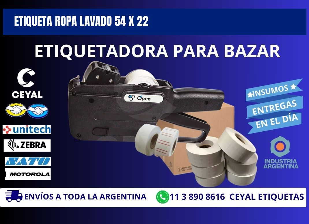 ETIQUETA ROPA LAVADO 54 x 22