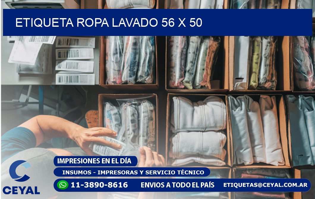 ETIQUETA ROPA LAVADO 56 x 50