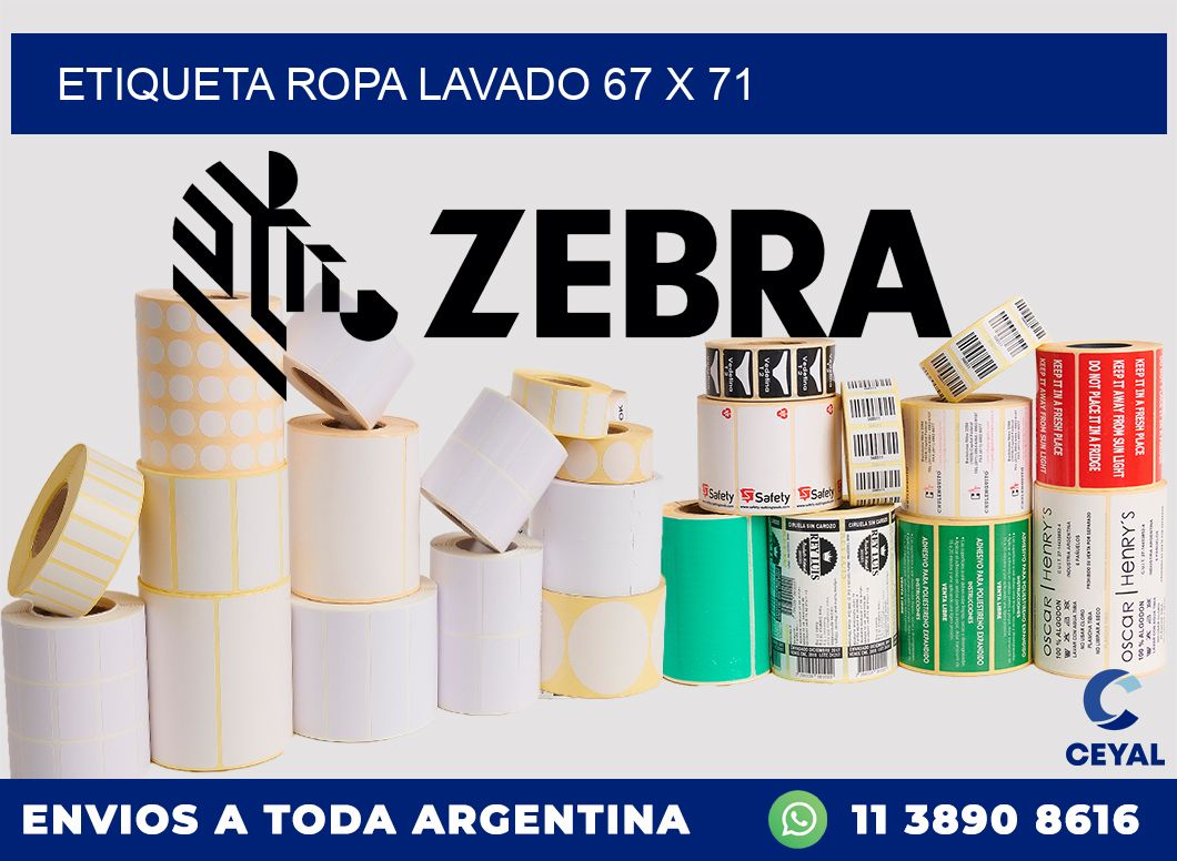 ETIQUETA ROPA LAVADO 67 x 71