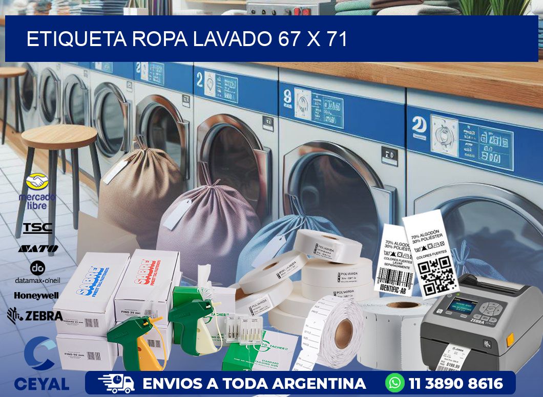 ETIQUETA ROPA LAVADO 67 x 71