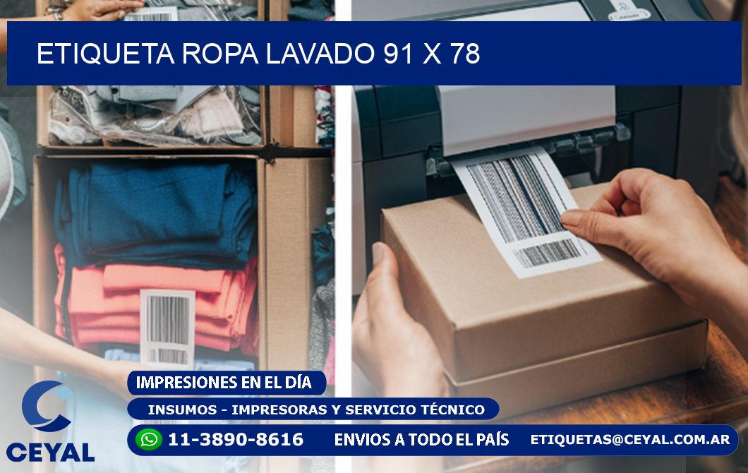 ETIQUETA ROPA LAVADO 91 x 78