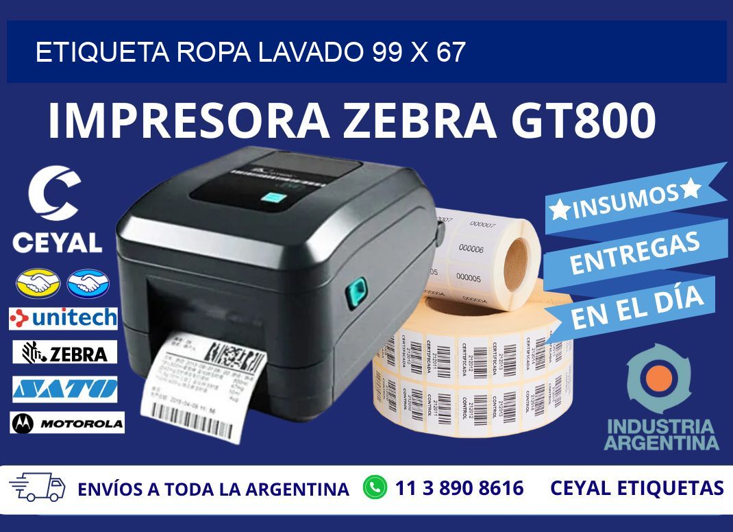 ETIQUETA ROPA LAVADO 99 x 67
