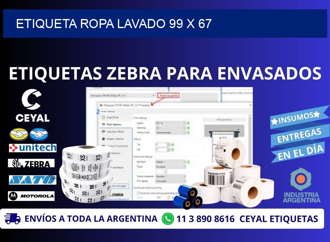 ETIQUETA ROPA LAVADO 99 x 67