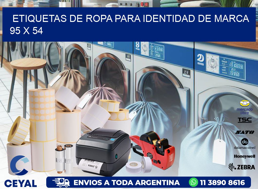 ETIQUETAS DE ROPA PARA IDENTIDAD DE MARCA 95 x 54